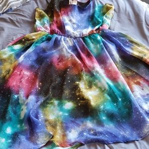 Galaxy Print Dress